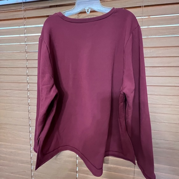 ebb & flow long sleeve high low top size 3X color - Picture 2 of 6